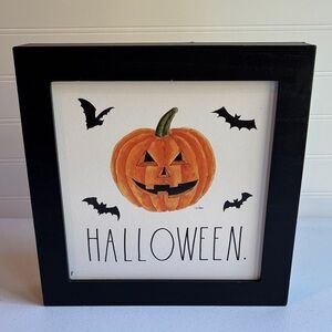 Rae Dunn Halloween Pumpkin Wall Decor - Black and Orange
